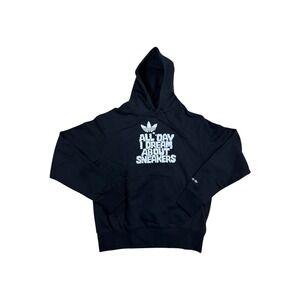 ADIDAS ORIGINAL Hoodie, black/white SIZE M
